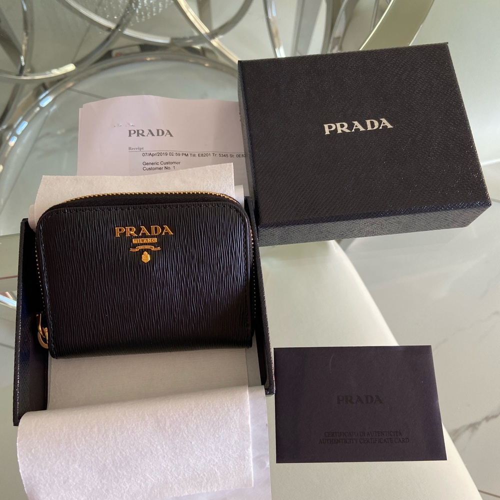 New Prada Leather Coin Purse